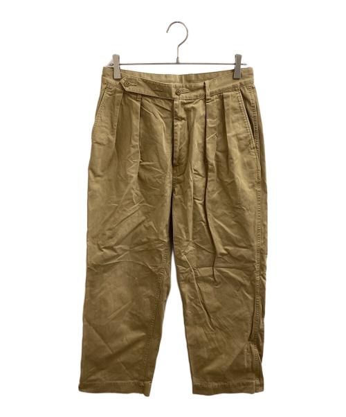 ULTERIOR（アルテリア）ULTERIOR (アルテリア) TUCKED MILITARY PANTS　/　ULPT08-20A27U　/　 BIZEN No.1 TWILL ベージュ サイズ:4の古着・服飾アイテム