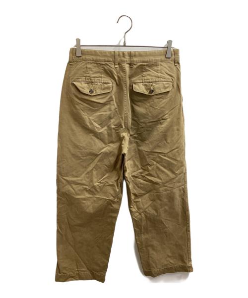 ULTERIOR（アルテリア）ULTERIOR (アルテリア) TUCKED MILITARY PANTS　/　ULPT08-20A27U　/　 BIZEN No.1 TWILL ベージュ サイズ:4の古着・服飾アイテム