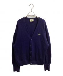 LACOSTE（ラコステ）の古着「フランス製 80s ウールカーディガン」｜ネイビー