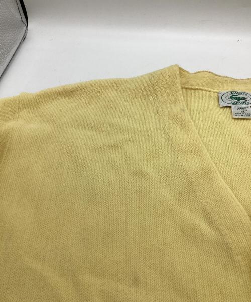 IZOD LACOSTE（アイゾッド ラコステ）IZOD LACOSTE (アイゾッド ラコステ) アクリルカーディガン イエロー サイズ:ＸＬの古着・服飾アイテム