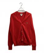 IZOD LACOSTEアイゾッド ラコステ）の古着「アクリルカーディガン / USA製 80s~90s」｜レッド