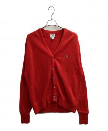 IZOD LACOSTE（アイゾッド ラコステ）の古着「アクリルカーディガン / USA製 80s~90s」｜レッド