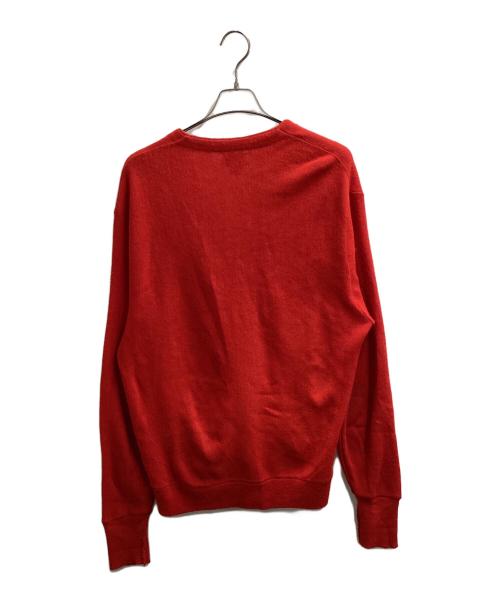 IZOD LACOSTE（アイゾッド ラコステ）IZOD LACOSTE (アイゾッド ラコステ) アクリルカーディガン / USA製 80s~90s レッド サイズ:Lの古着・服飾アイテム