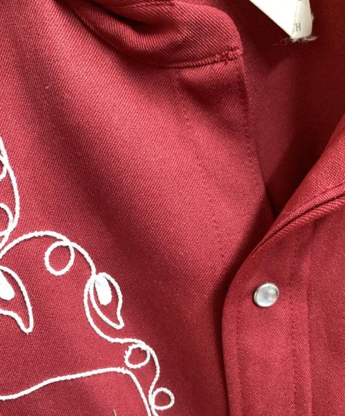 H BAR C（エイチバーシー）H BAR C (エイチバーシー) ウエスタンシャツ　/　USA製 70s レッド サイズ:16 1/2の古着・服飾アイテム