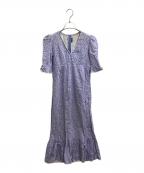 verybrainベリーブレイン）の古着「すずらんVネックワンピース　20SS027」｜ブルー