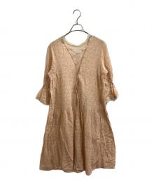 verybrain（ベリーブレイン）の古着「総柄ワンピース / 20SS024」｜ベージュ