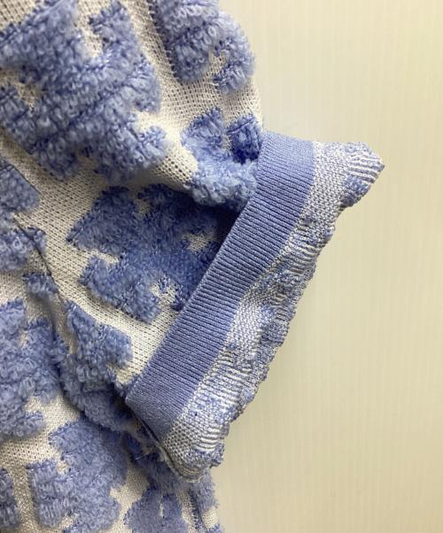 TORY BURCH（トリーバーチ）TORY BURCH (トリーバーチ) パイル地ロゴワンピース　10006318 ブルー サイズ:ＸＳの古着・服飾アイテム