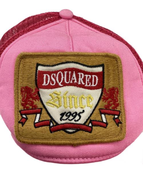 DSQUARED2（ディースクエアード）DSQUARED2 (ディースクエアード) キャップ / 	90s ピンクの古着・服飾アイテム