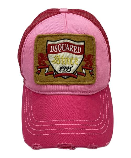 DSQUARED2（ディースクエアード）DSQUARED2 (ディースクエアード) キャップ / 	90s ピンクの古着・服飾アイテム
