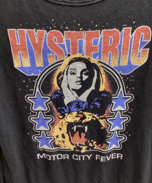 Hysteric Glamour（ヒステリックグラマー）Hysteric Glamour (ヒステリックグラマー) プリントサーマルカットソー / 0143CL14 ブラック サイズ:FREEの古着・服飾アイテム