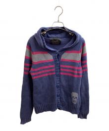 Hysteric Glamour（ヒステリックグラマー）の古着「ニットパーカー　/　2ND-4470」｜ネイビー