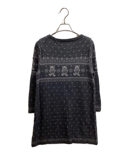 Hysteric Glamour（ヒステリックグラマー）Hysteric Glamour (ヒステリックグラマー) カシミヤ ブレンド ファックベア ニット ワンピース　/　0193NO01 グレー サイズ:FREEの古着・服飾アイテム