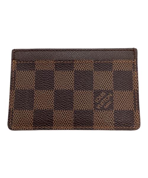 LOUIS VUITTON（ルイ ヴィトン）LOUIS VUITTON (ルイ ヴィトン) CARD CASE / カードケース / ダミエ ポルト カルト・サーンプール / Damier Porte Cartes Simple / N61722 /  ブラウンの古着・服飾アイテム