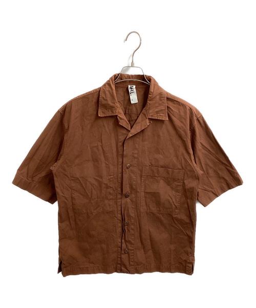 MHL（エムエイチエル）MHL (エムエイチエル) オープンカラーシャツ ブラウン サイズ:Mの古着・服飾アイテム
