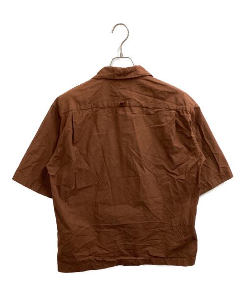 MHL（エムエイチエル）MHL (エムエイチエル) オープンカラーシャツ ブラウン サイズ:Mの古着・服飾アイテム