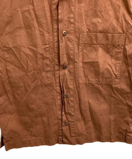 MHL（エムエイチエル）MHL (エムエイチエル) オープンカラーシャツ ブラウン サイズ:Mの古着・服飾アイテム