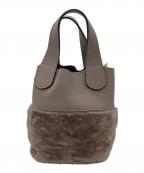 ripaniリパーニ）の古着「ムートンコンビハンドバッグ」｜ブラウン