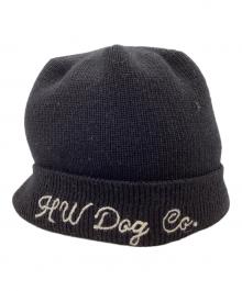 THE H.W.DOG&CO.（エイチダブリュードッグアンドコー）の古着「CHAIN 40s BEANIE / ビーニー / ニット帽 / D-00815」｜ブラック