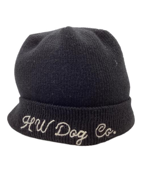THE H.W.DOG&CO.（エイチダブリュードッグアンドコー）THE H.W.DOG&CO. (エイチダブリュードッグアンドコー) CHAIN 40s BEANIE / ビーニー / ニット帽 / D-00815 ブラックの古着・服飾アイテム