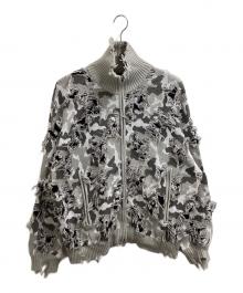 DANKE SCHON（ダンケ シェーン）の古着「CAMO KNIT DRIVERS　/　25A-KNL078-DS」｜グレー