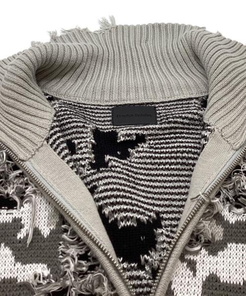 DANKE SCHON（ダンケ シェーン）Danke schon (ダンケ シェーン) CAMO KNIT DRIVERS　/　25A-KNL078-DS グレー サイズ:Lの古着・服飾アイテム