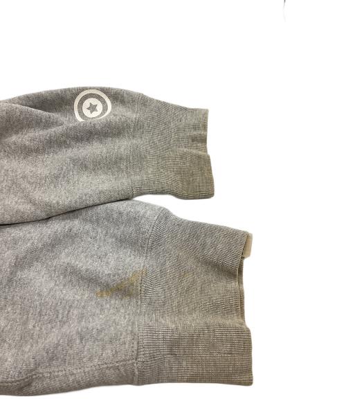BAPE BY A BATHING APE（ベイプバイアベイシングエイプ）BAPE BY A BATHING APE (ベイプバイアベイシングエイプ) フルジップ シャークパーカー / 初期タグ  グレー サイズ:XLの古着・服飾アイテム