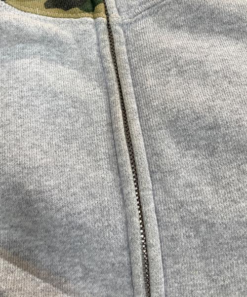 BAPE BY A BATHING APE（ベイプバイアベイシングエイプ）BAPE BY A BATHING APE (ベイプバイアベイシングエイプ) フルジップ シャークパーカー / 初期タグ  グレー サイズ:XLの古着・服飾アイテム