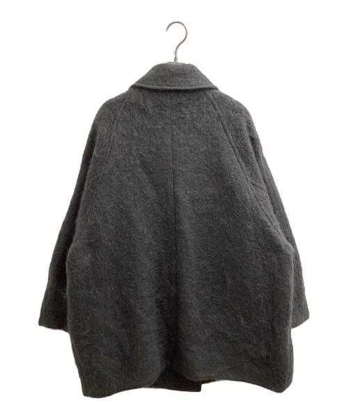 Adam et Rope（アダム エ ロペ）Adam et Rope (アダム エ ロペ) モヘヤシャギーミドルコート グレー サイズ:freeの古着・服飾アイテム