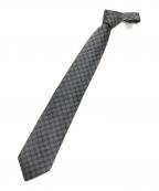 GUCCIグッチ）の古着「GG シルクジャカード ネクタイ / GG silk jacquard tie / 黒ﾀｸﾞ」｜グレー