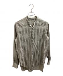 GUCCI（グッチ）の古着「プルオーバーシルクシャツ　110086.Z6032」｜ベージュ