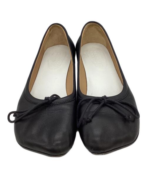 MM6 Maison Margiela（エムエムシックスメゾンマルジェラ）MM6 Maison Margiela (エムエムシックスメゾンマルジェラ) アナトミックバレエシューズ ブラック サイズ:36の古着・服飾アイテム