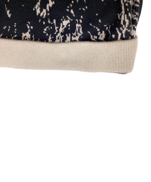 BAL（バル）BAL (バル) JACQUARD COTTON CREWNECK SWEATER ベージュ×ブラック サイズ:Mの古着・服飾アイテム