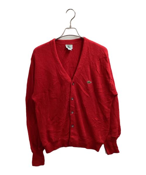 IZOD LACOSTE（アイゾッド ラコステ）IZOD LACOSTE (アイゾッド ラコステ) ニットカーディガン レッド サイズ:Lの古着・服飾アイテム