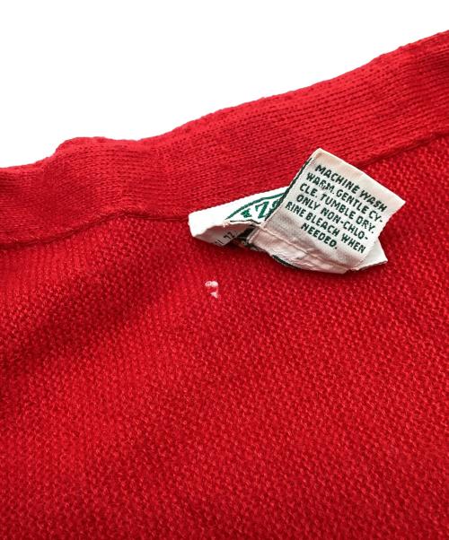 IZOD LACOSTE（アイゾッド ラコステ）IZOD LACOSTE (アイゾッド ラコステ) ニットカーディガン レッド サイズ:Lの古着・服飾アイテム