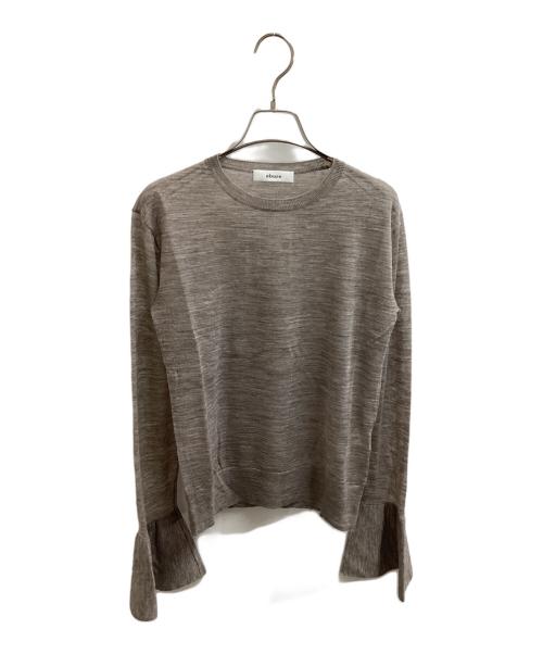 ebure（エブール）EBURE (エブール) アルパカ混シアーニット　3410800306 ベージュ サイズ:-の古着・服飾アイテム