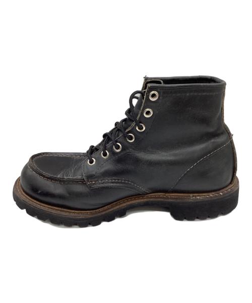 RED WING（レッドウィング）RED WING (レッドウィング) Classic Work 6inch Moc-toe / 8176 ブラック サイズ:7の古着・服飾アイテム