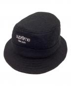 SUPREME×Harris Tweedシュプリーム×ハリスツイード）の古着「21FW classic logo terry crusher / バケットハット」｜ブラック