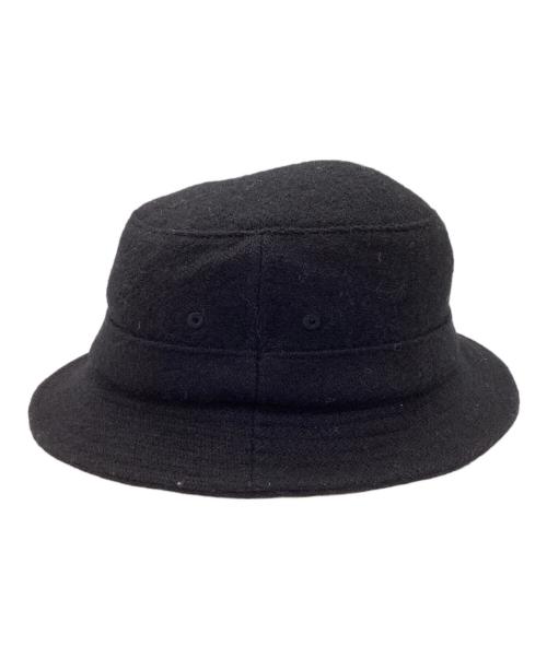SUPREME（シュプリーム）Supreme　　 (シュプリーム) Harris Tweed　 (ハリスツイード) 21FW classic logo terry crusher / バケットハット ブラックの古着・服飾アイテム