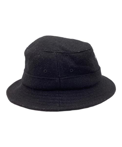 SUPREME（シュプリーム）Supreme　　 (シュプリーム) Harris Tweed　 (ハリスツイード) 21FW classic logo terry crusher / バケットハット ブラックの古着・服飾アイテム