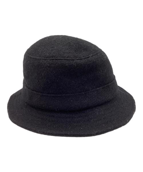 SUPREME（シュプリーム）Supreme　　 (シュプリーム) Harris Tweed　 (ハリスツイード) 21FW classic logo terry crusher / バケットハット ブラックの古着・服飾アイテム