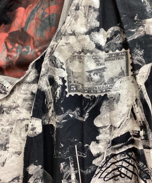 Millanni（ミランニ）MILLANNI (ミランニ) PRINTED SPIRAL FLARE SKIRT ブラック サイズ:-の古着・服飾アイテム