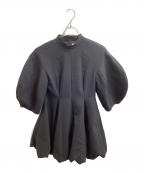 ENFOLDエンフォルド）の古着「ROUND-ARM PULLOVER / 300GS130-0020」｜ブラック