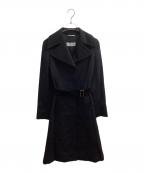 MaxMaraマックスマーラ）の古着「Virgin wool coat / バージンウールコート / イタリア製 銀タグ」｜ブラック