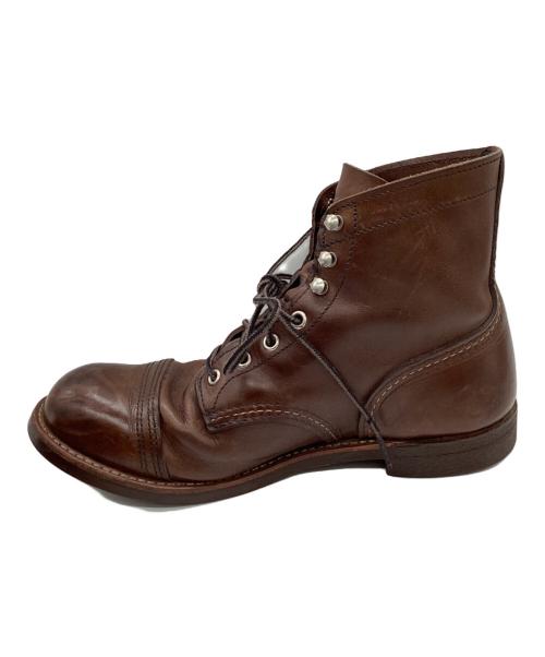RED WING（レッドウィング）RED WING (レッドウィング) Iron Ranger　/　8111　/　	USA製 ブラウン サイズ:26.5cmの古着・服飾アイテム