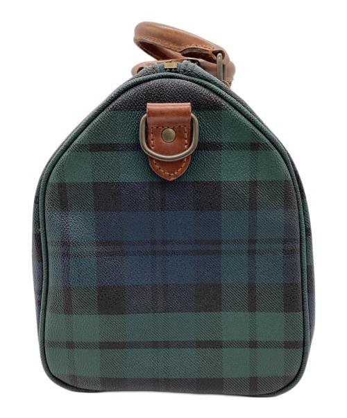 POLO RALPH LAUREN（ポロ・ラルフローレン）POLO RALPH LAUREN (ポロ・ラルフローレン) ブラックウォッチ柄ミニボストンバッグ グリーンの古着・服飾アイテム