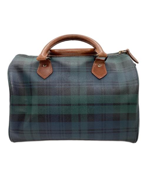 POLO RALPH LAUREN（ポロ・ラルフローレン）POLO RALPH LAUREN (ポロ・ラルフローレン) ブラックウォッチ柄ミニボストンバッグ グリーンの古着・服飾アイテム