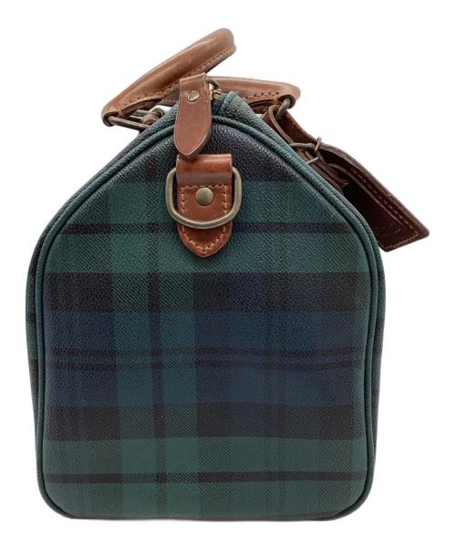 POLO RALPH LAUREN（ポロ・ラルフローレン）POLO RALPH LAUREN (ポロ・ラルフローレン) ブラックウォッチ柄ミニボストンバッグ グリーンの古着・服飾アイテム