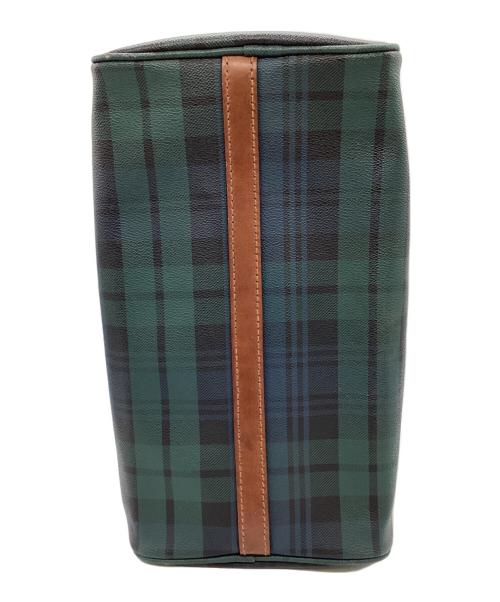 POLO RALPH LAUREN（ポロ・ラルフローレン）POLO RALPH LAUREN (ポロ・ラルフローレン) ブラックウォッチ柄ミニボストンバッグ グリーンの古着・服飾アイテム