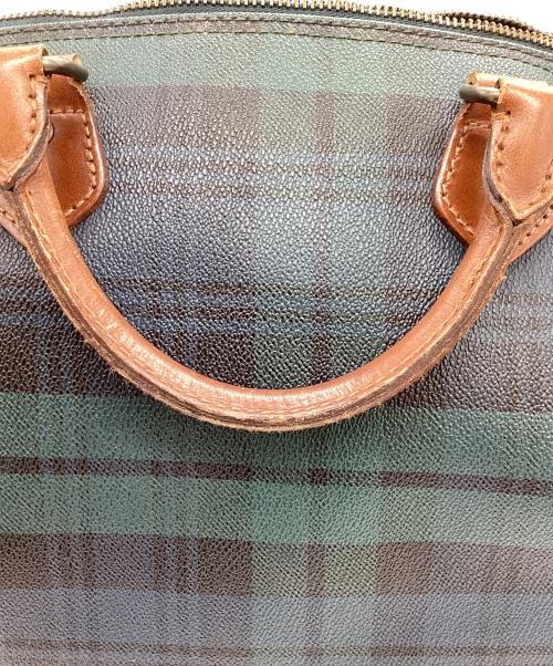POLO RALPH LAUREN（ポロ・ラルフローレン）POLO RALPH LAUREN (ポロ・ラルフローレン) ブラックウォッチ柄ミニボストンバッグ グリーンの古着・服飾アイテム