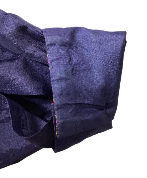 ETRO（エトロ）ETRO (エトロ) シルクシャツ ネイビー サイズ:40の古着・服飾アイテム